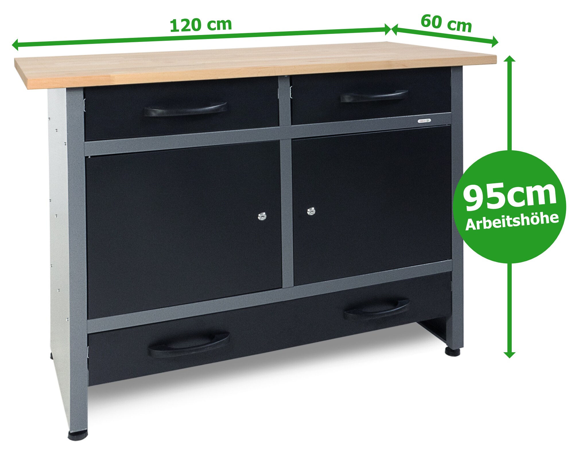 Werkstatt Set Werner Plus 120 cm 1 Schrank