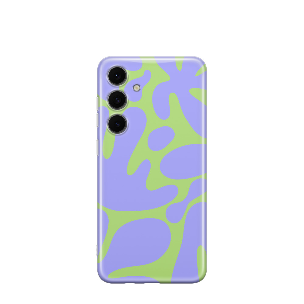 Samsung Galaxy S24 FE Gummi Hülle Sommerformen - Lila-Violett