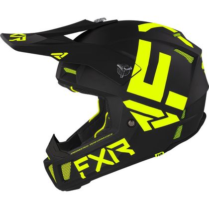 Casque cross FXR CLUTCH CX BLACK/HI VIS 2022 - Noir / Jaune