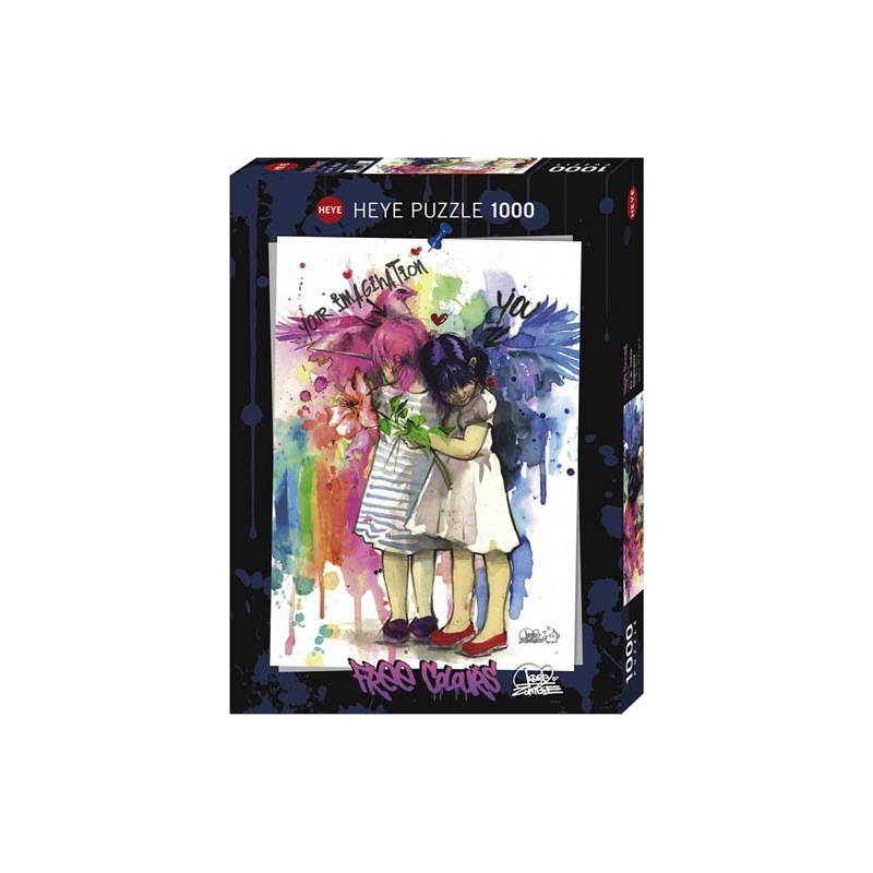 Puzzle 1000 pièces - Free colors imagination