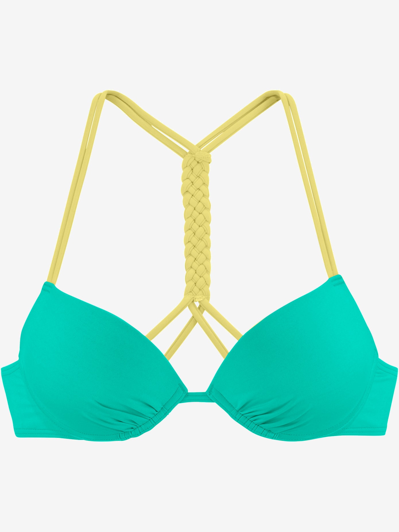 Haut de bikini push-up design contrasté