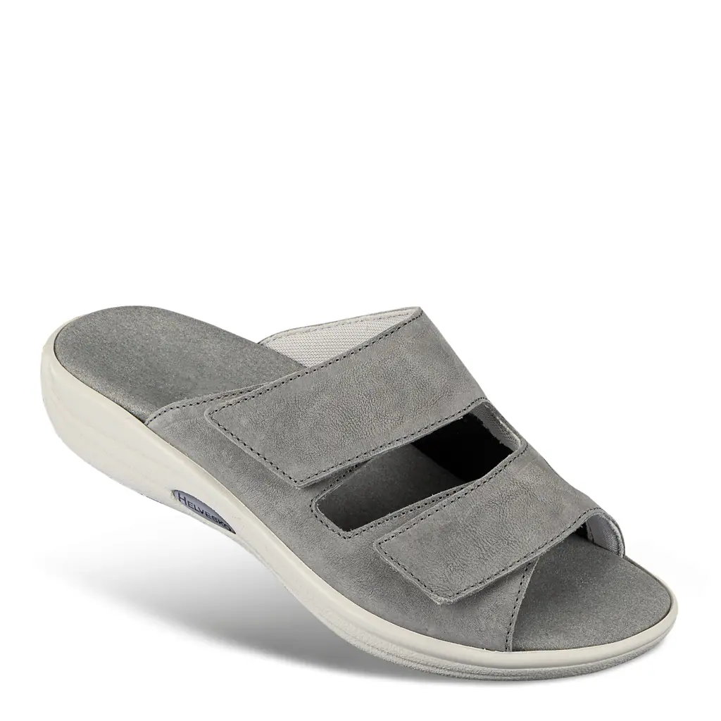 DAMEN - Pantolette HELENE grau