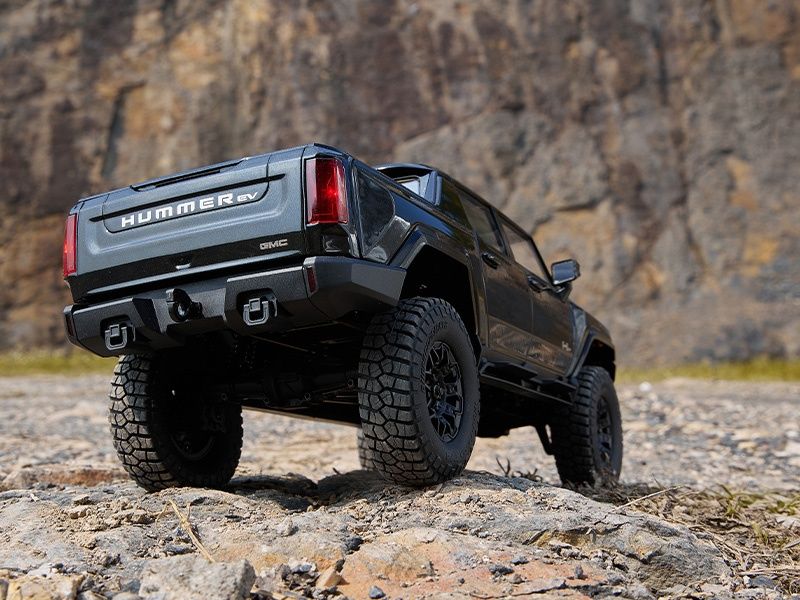 FMS Scale Crawler FCX18 Hummer EV Schwarz, 1:18, RTR Detailgetreues Hummer EV Scale RC Modell