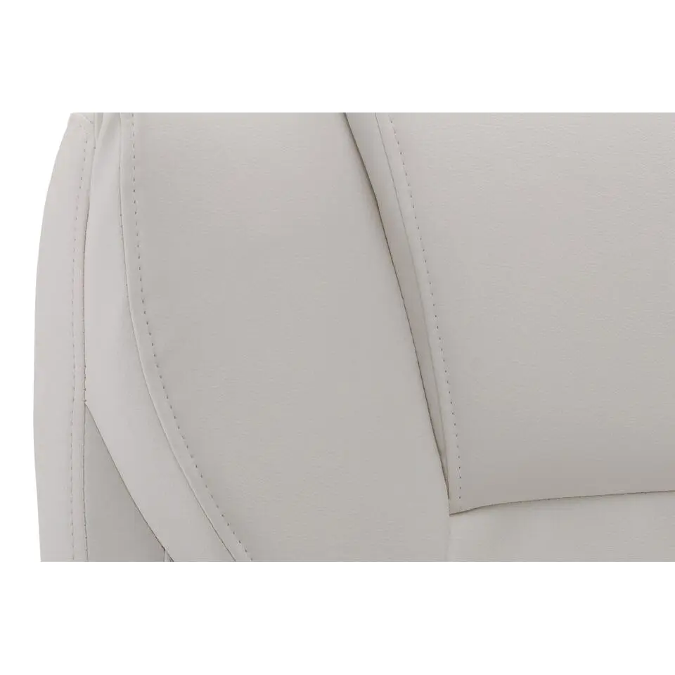CLP Bureaustoel Texas V2 grijs Frame - Kunstleer - wit