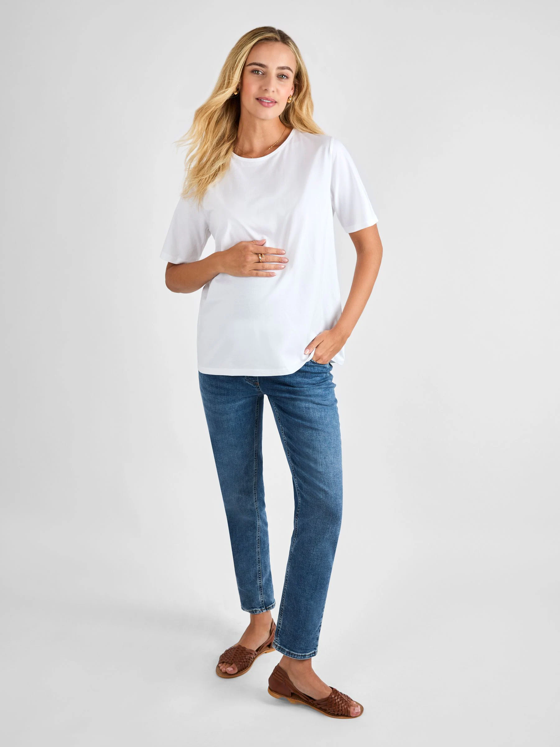 JoJo Maman Bébé - Oversized boyfriend zwangerschaps-T-shirt