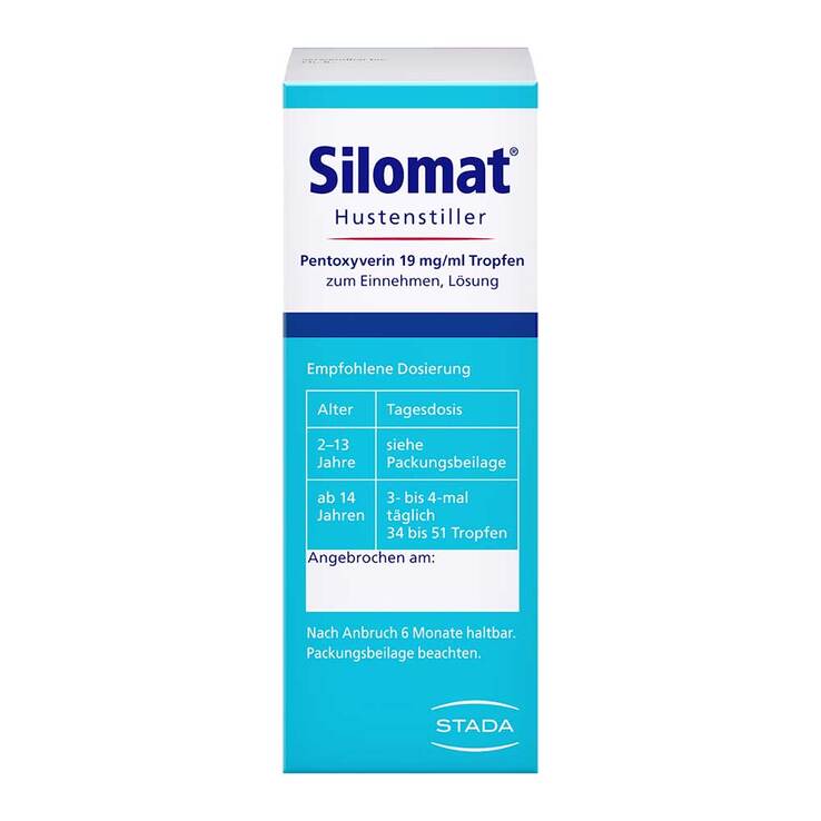 Silomat Hustenstiller Pentoxyverin 19 mg/ml Tropfen, 30 ml