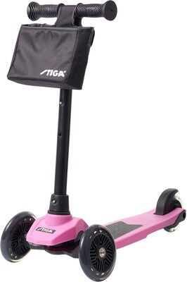 STIGA Sparkesykkel Trehjuling Supreme+ 12 tommer, Rosa