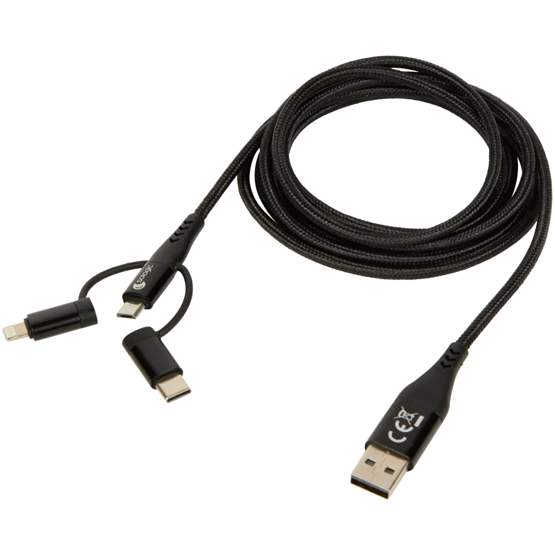 Sologic 6-in-1 laad- en datakabel 2 meter | diverse kleuren