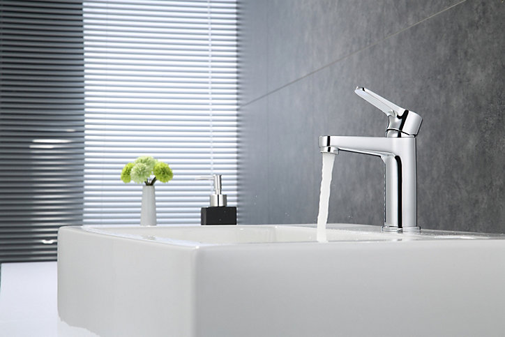 Mitigeur de lavabo chromé Edouard Rousseau Chark