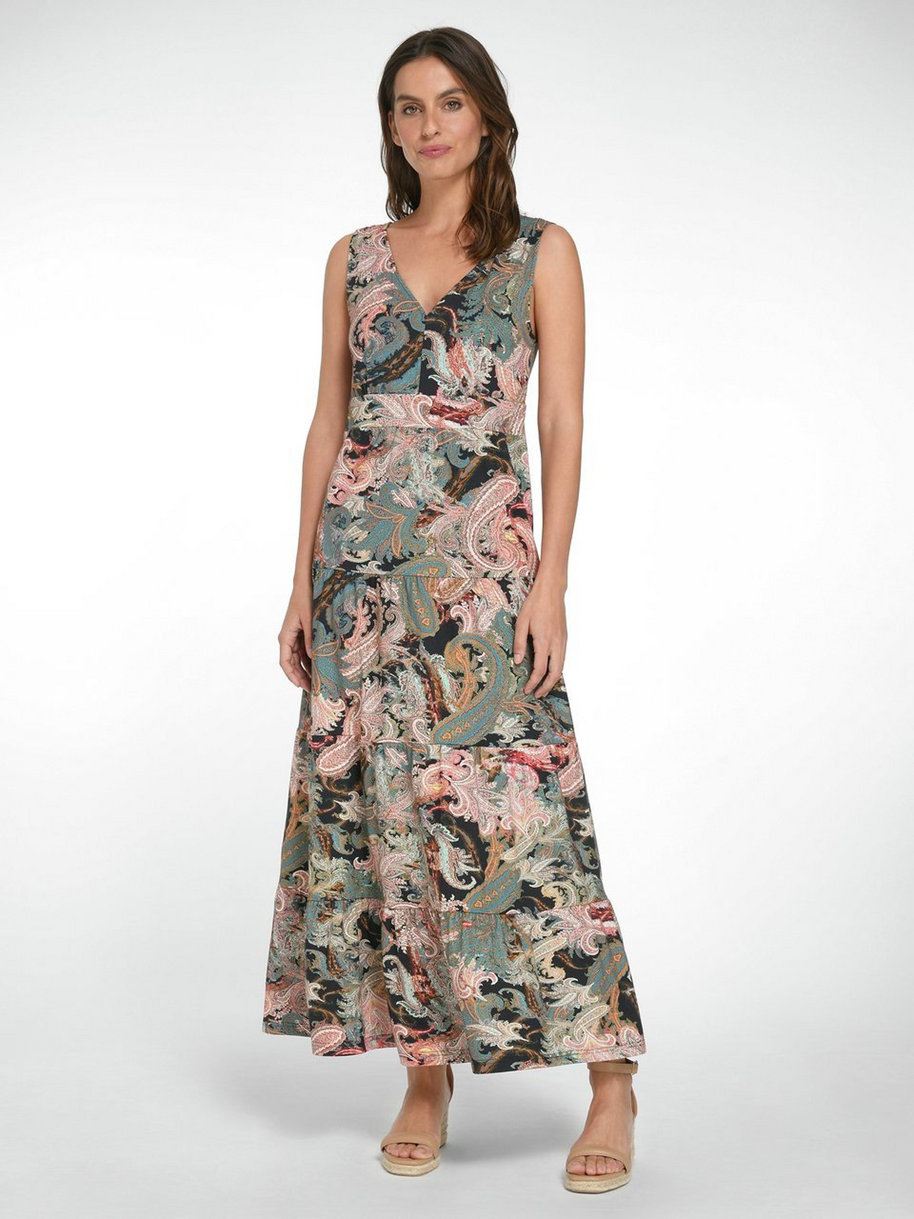 Langes Jerseykleid