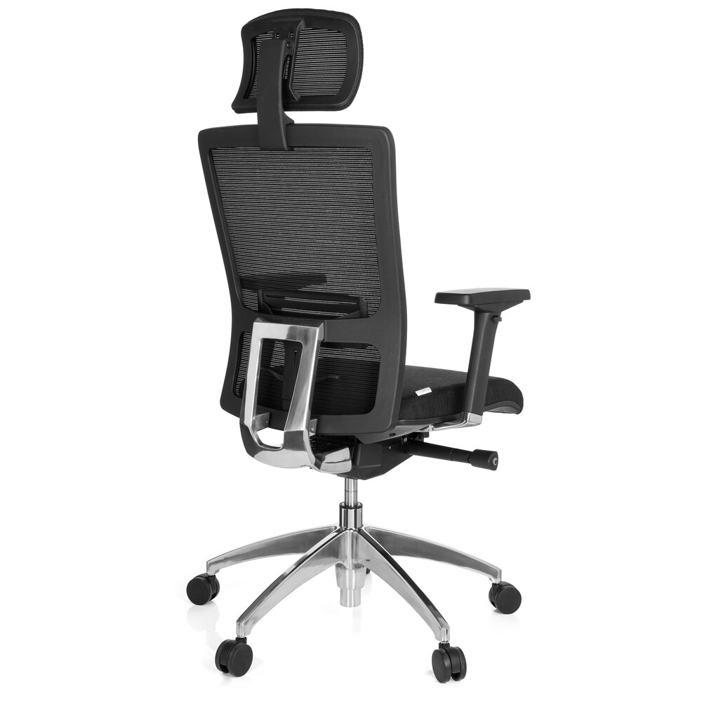 Profi Bürostuhl ASTRA LUX Stoff/Netzstoff mit Armlehnen (höhenverstellbar) hjh OFFICE