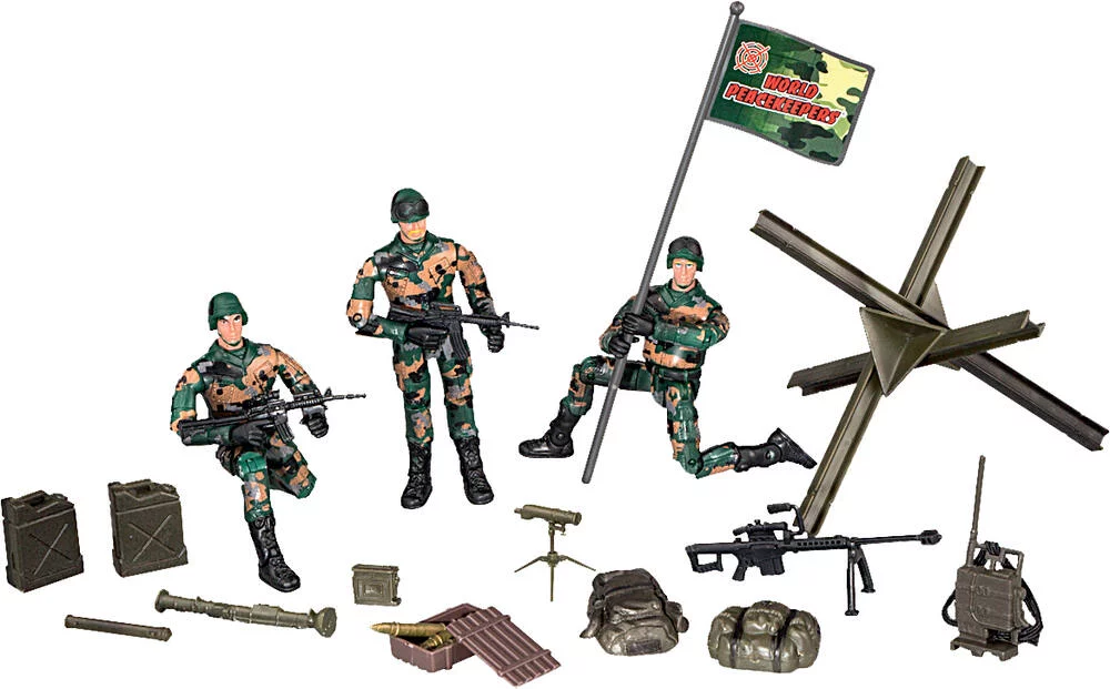 SET MILITAIRES FIGURINES AVEC ACCESSOIRES