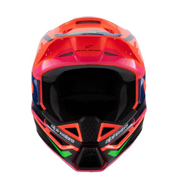 Alpinestars - Casque enfant Youth S-M3 Deegan Orange fluo / Violet / Rose fluo