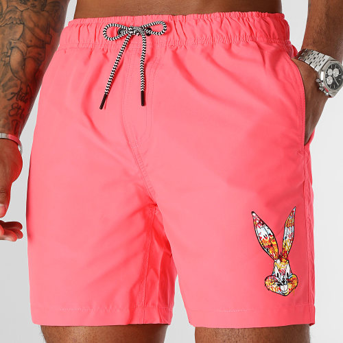 Short De Bain Bugs Bunny Graff Rose Fluo