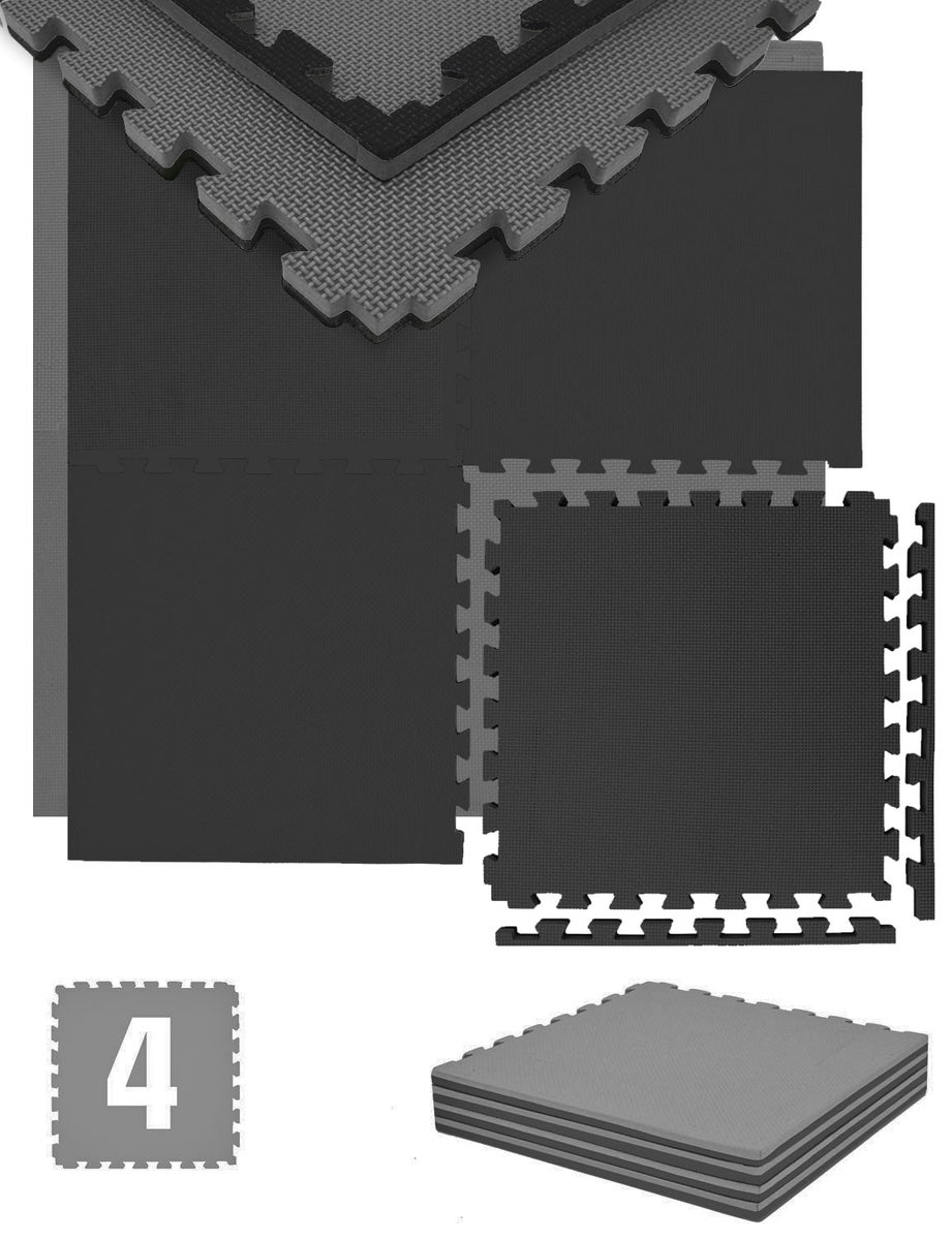 cm dik: 1m² vloerbescherming fitnessmat - 4 oefenmatten 50 x 50 cm
