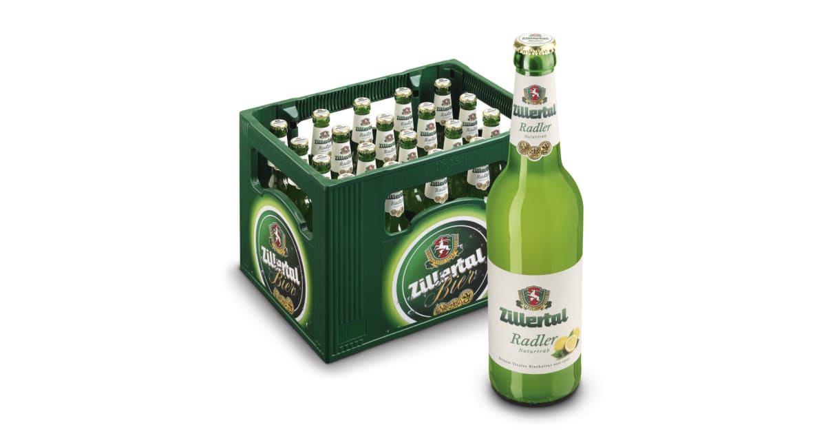 Zillertal Bier Radler naturtrüb 0,33 Liter (Mehrweg)