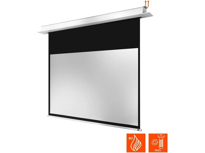 Celexon Deckeinbauleinwand Motor Professional Plus 300x169c Elektrische Deckeneinbau Leinwand