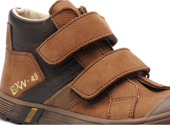 Bopy boots bottine enfant vinyl garcon marron