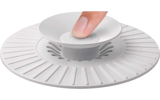 Metaltex Universal 2in 1-Funktion Abfluss-Abdeckung aus Silikon Ø 11,3 x 1,5 cm