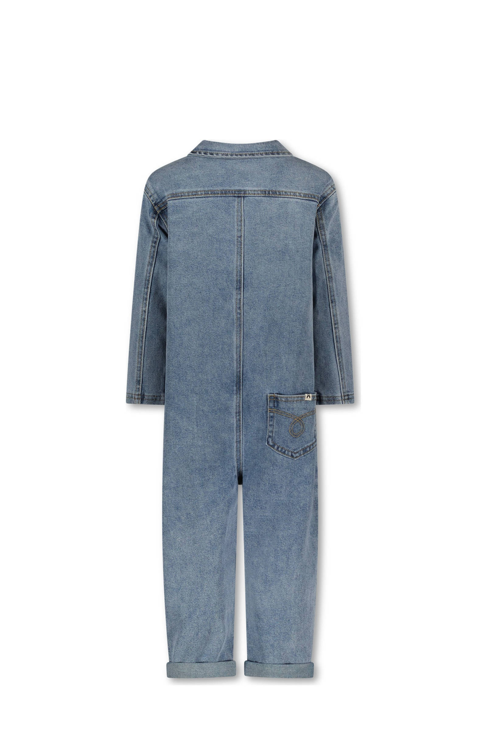 The New Chapter spijkerpak medium blue denim