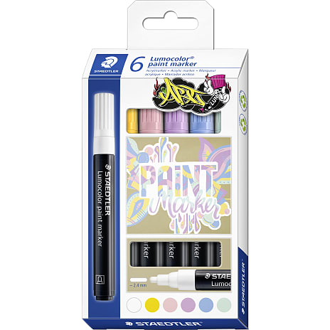 Staedtler paintmarker 6-pak - pastel