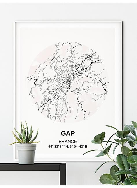 POSTER CARTE GAP