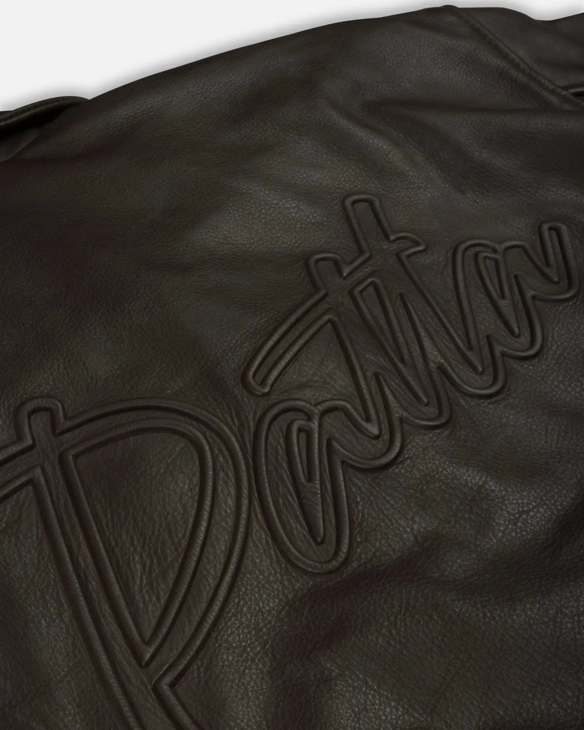Patta Leather Bomber Jacket (Coffee Bean)
