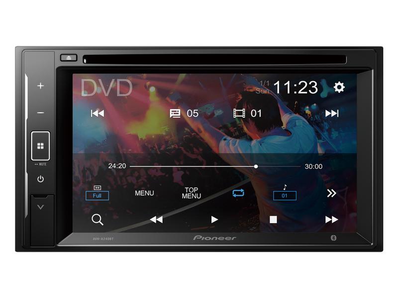 Pioneer Mediacenter AVH-A240BT 2 DIN 2-DIN-Autoradio 6.2