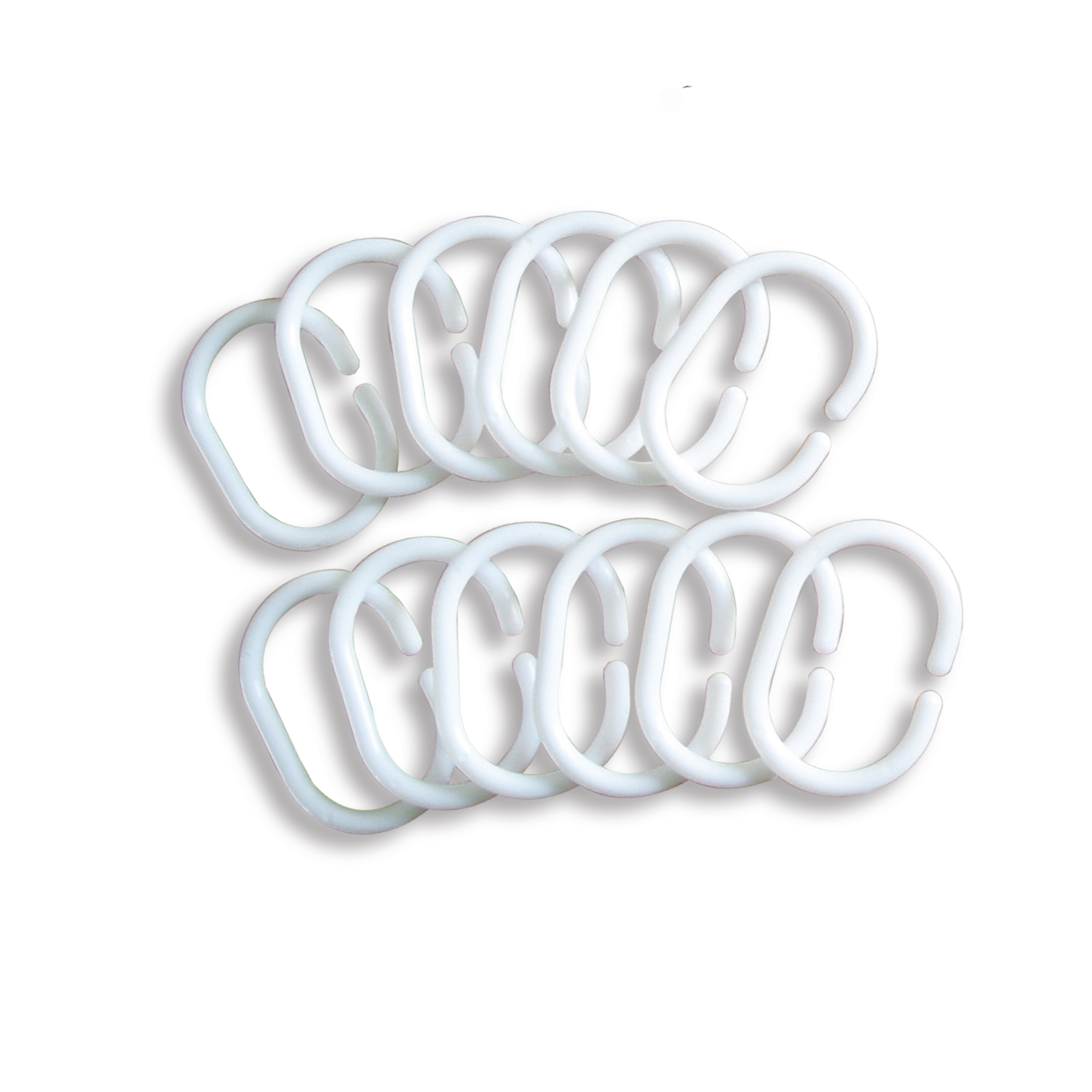 Calimosa 12er Pack Ringe - weiß - Kunststoff