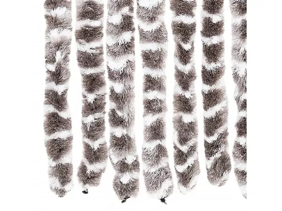 Moustiquaire Taupe et blanc 56x185 cm Chenille