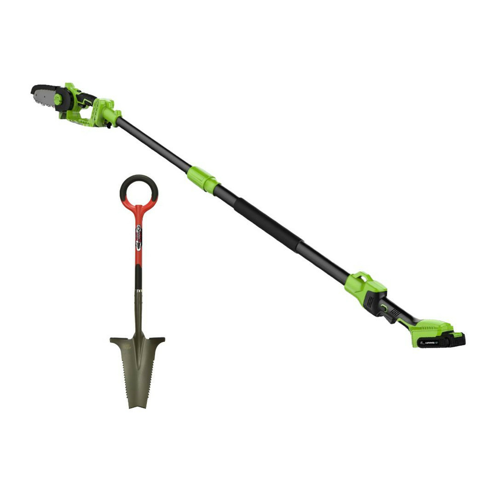 Pack tronçonneuse électrique et son manche + rootslayer-noir