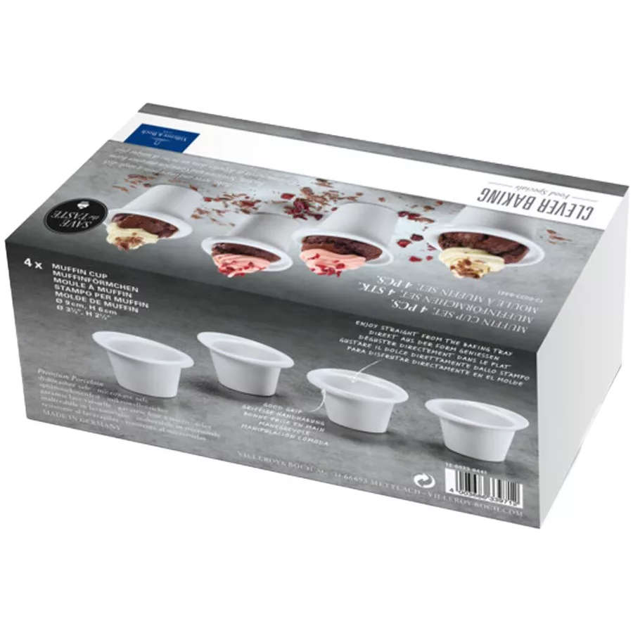 Villeroy & Boch Muffinförmchen Clever Baking 100 ml weiß