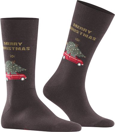 Burlington Sokken Merry X-Mas Bruin 21962-5230 kopen