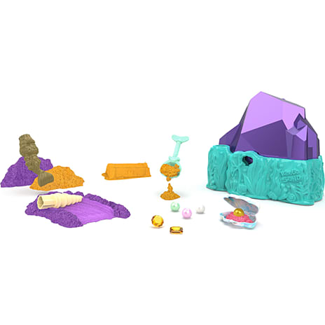 Kinetic Sand havfrue krystal legesæt