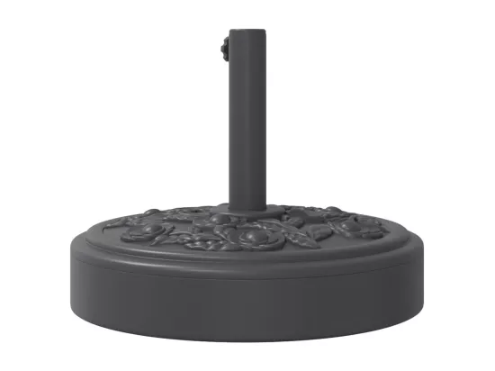 Base de parasol pour mats ?38 / 48 mm 25 kg rond
