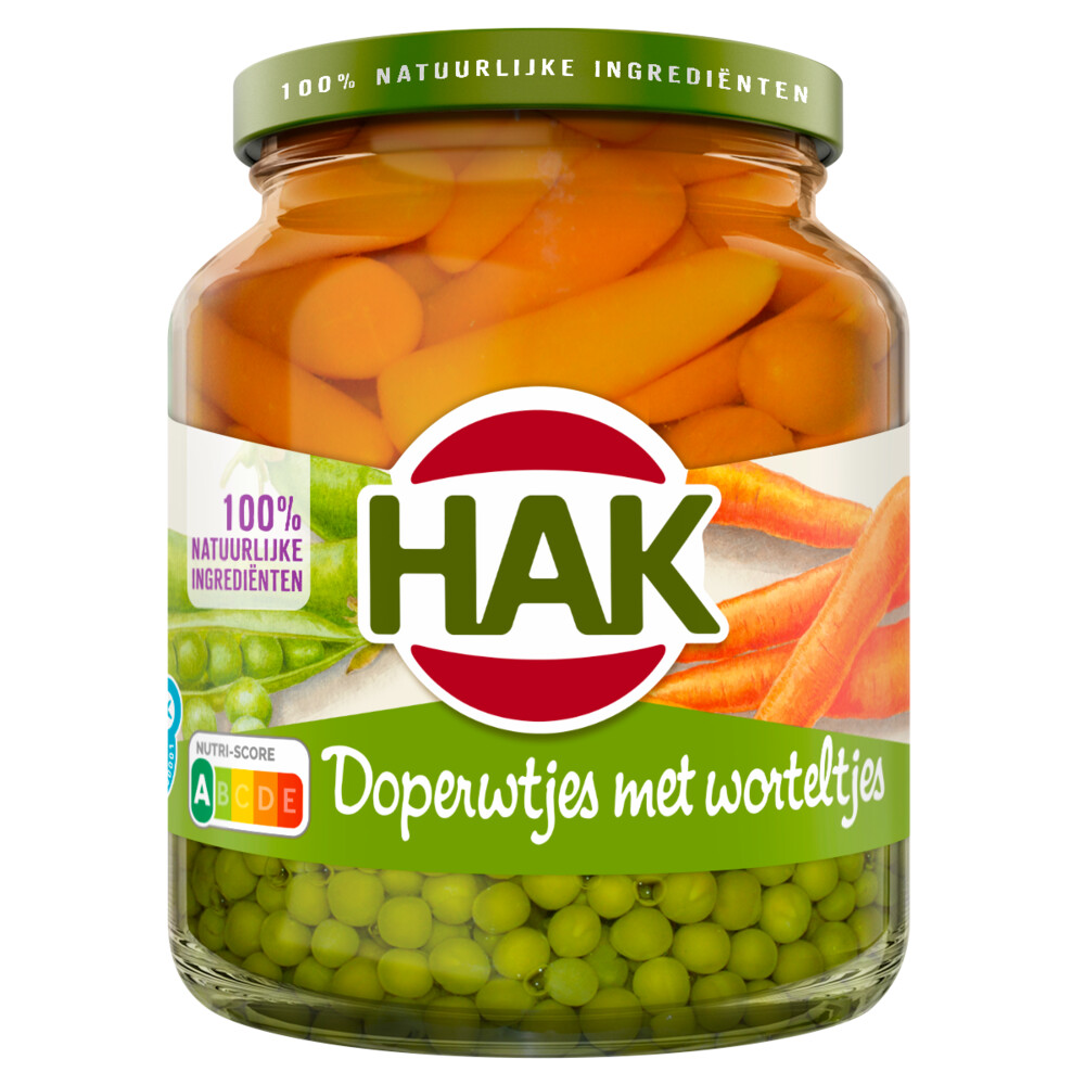 3x Hak Doperwtjes Met Worteltjes Extra Fijn675 gr