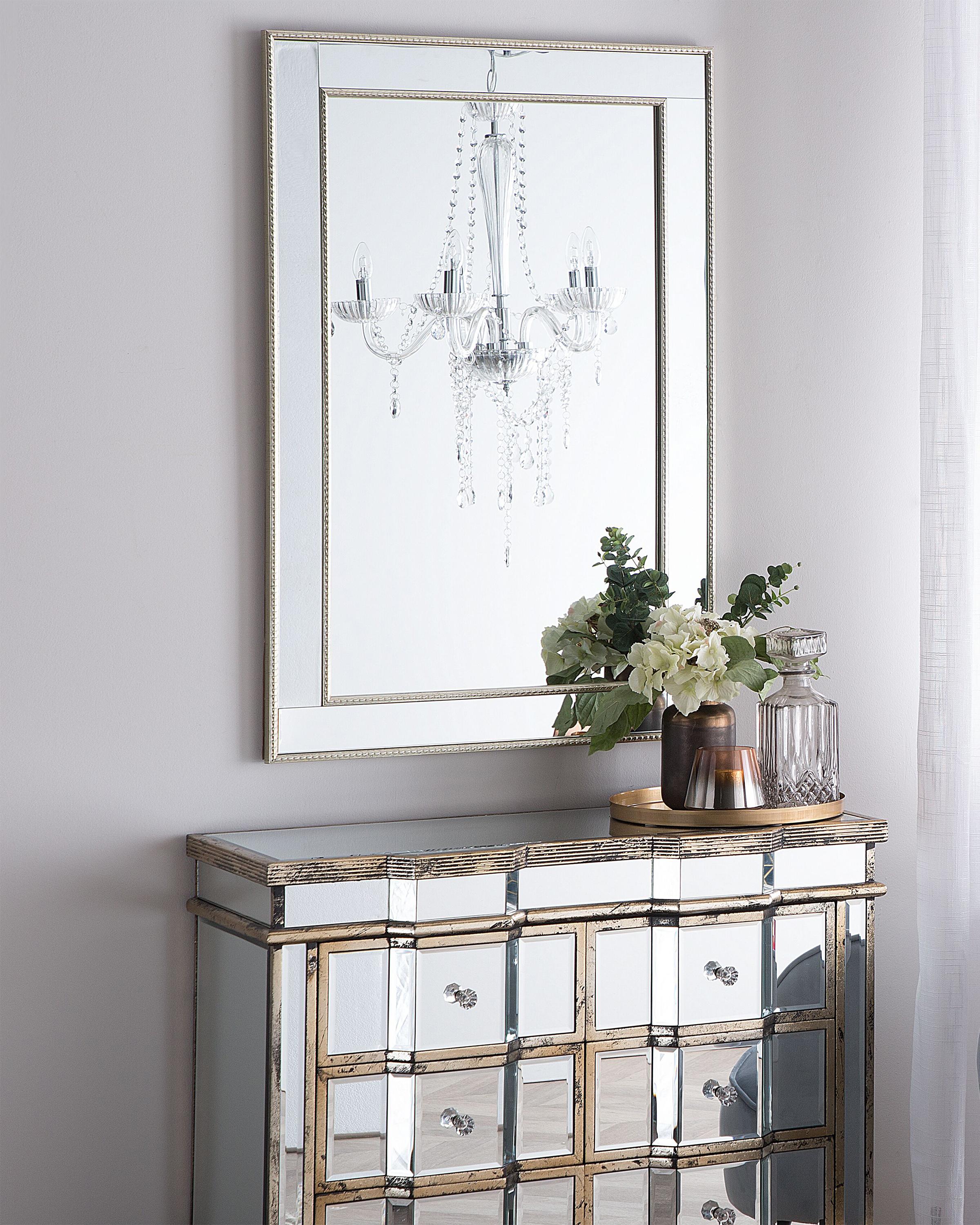 Wandspiegel FENIOUX 60 cm 90 cm Zilver