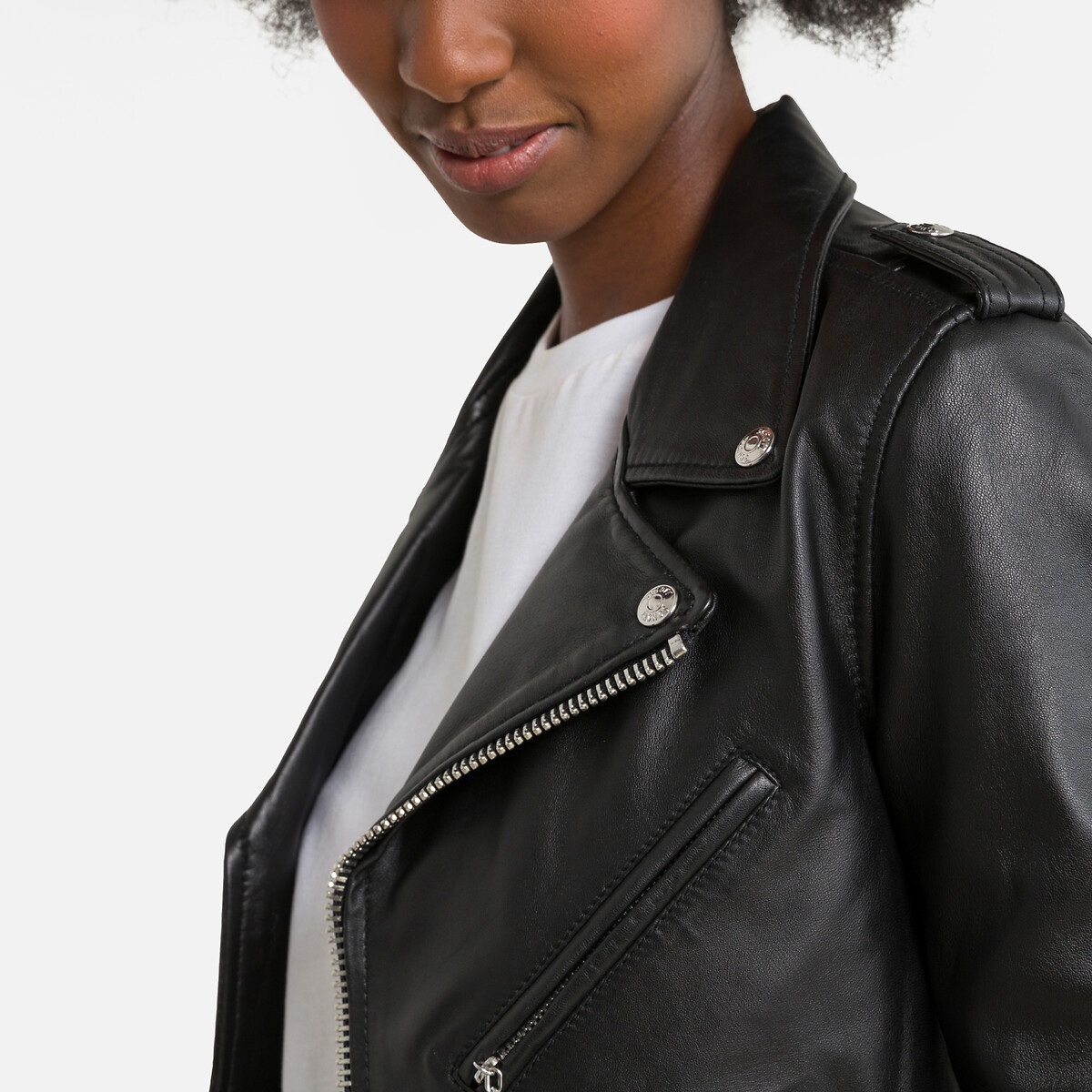 SCHOTT<br>Perfecto em pele de cordeiro, LCW 1601D