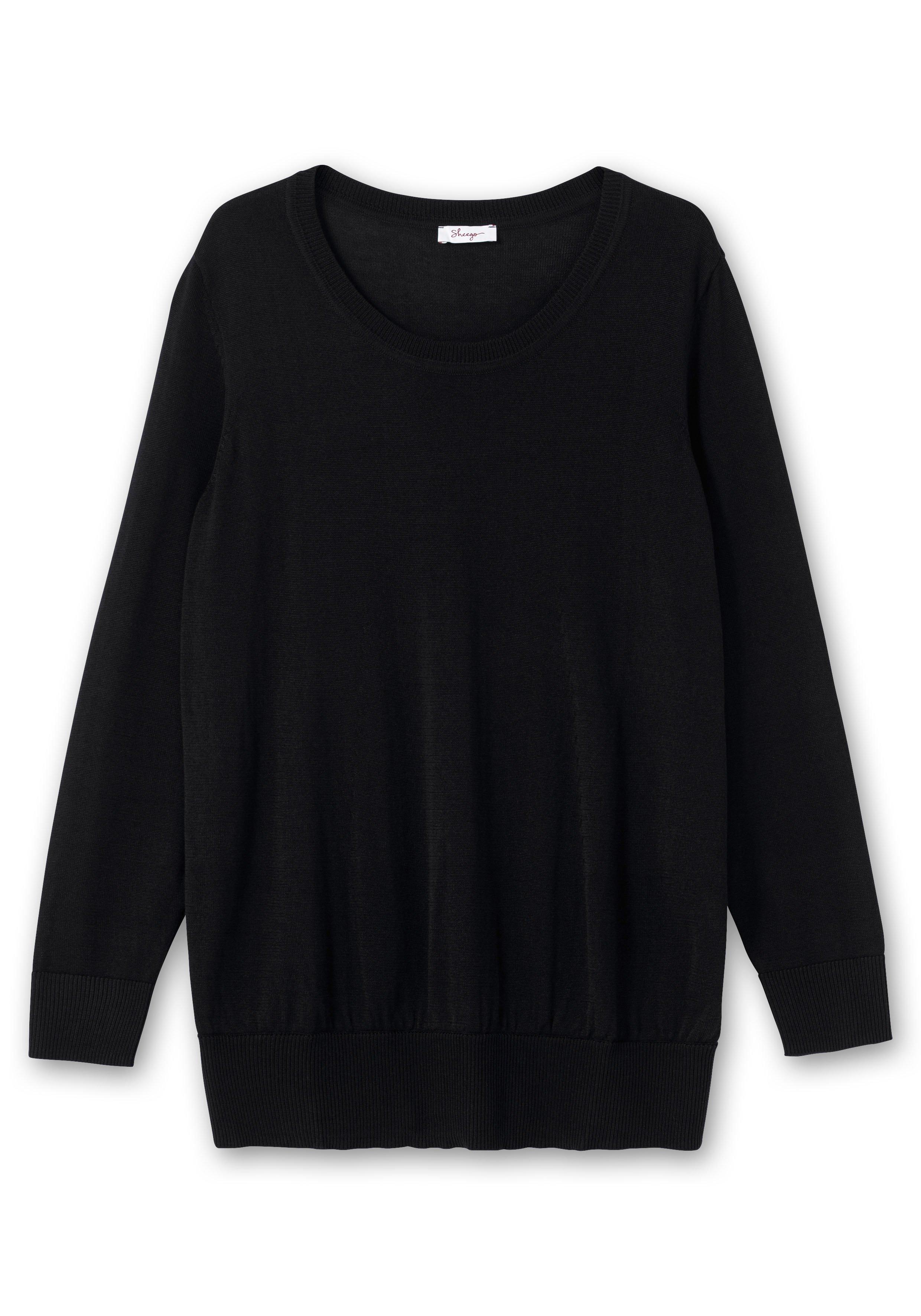 Pullover aus leichtem Strick, mit Rundhalsausschnitt