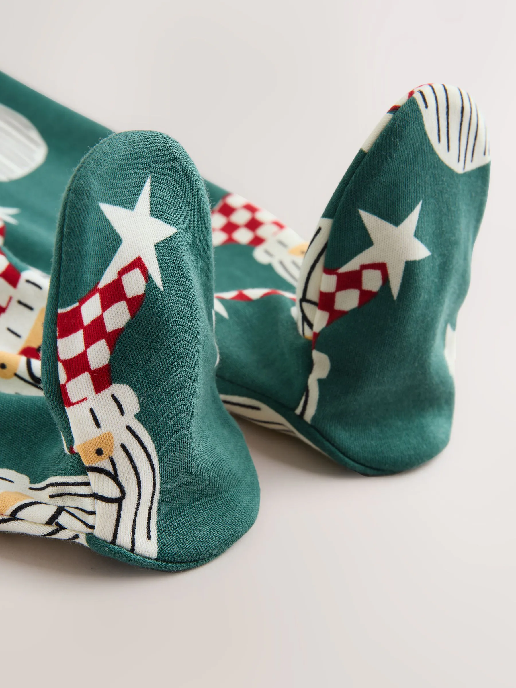 Groen - Santa Matching Family Kerstmis Pyjama (0mnd-3jaar)