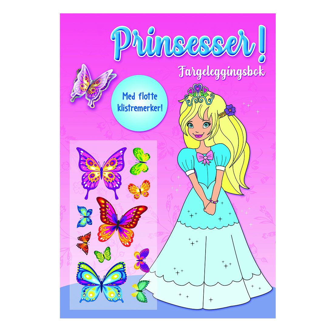 Prinsesser! Fargeleggingsbok med klistremerker