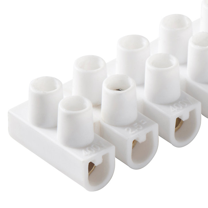Barrette de connexion 12 X 2 entrées Diall 2,5 mm² / 3 A