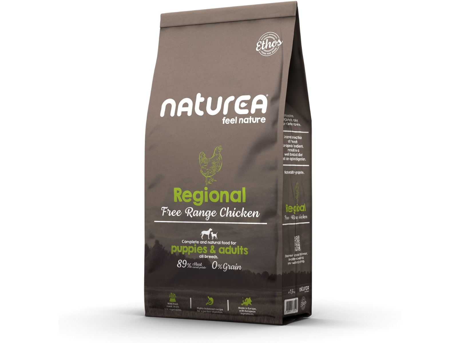 RAÇÃO PARA CÃO NATUREA ETHOS REGIONAL 1.6KG
