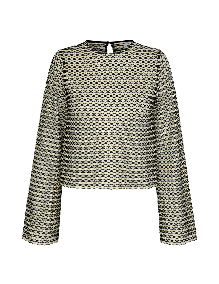 MbyM  Ladessa bluse - Black Sugar Combo