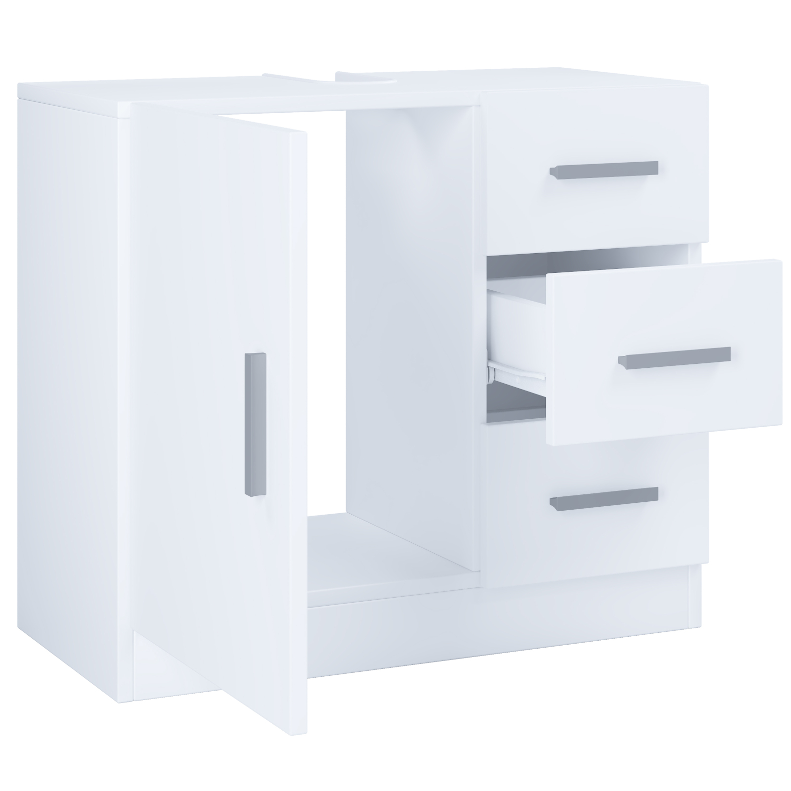 Waschbeckenunterschrank ZALO XL - weiß - 63 cm