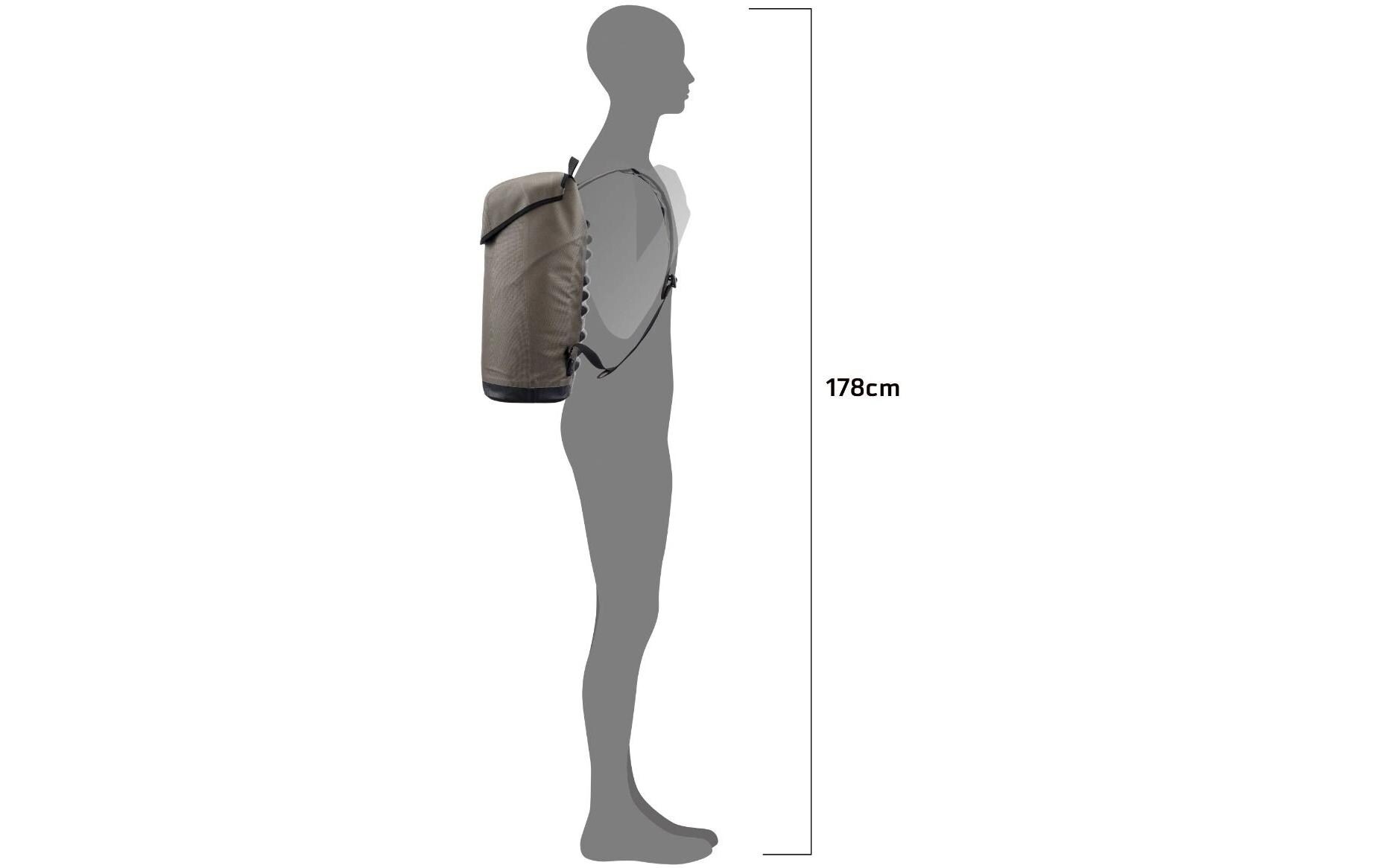 Fahrradtasche Soulo 25 l Grau<br>Velotasche