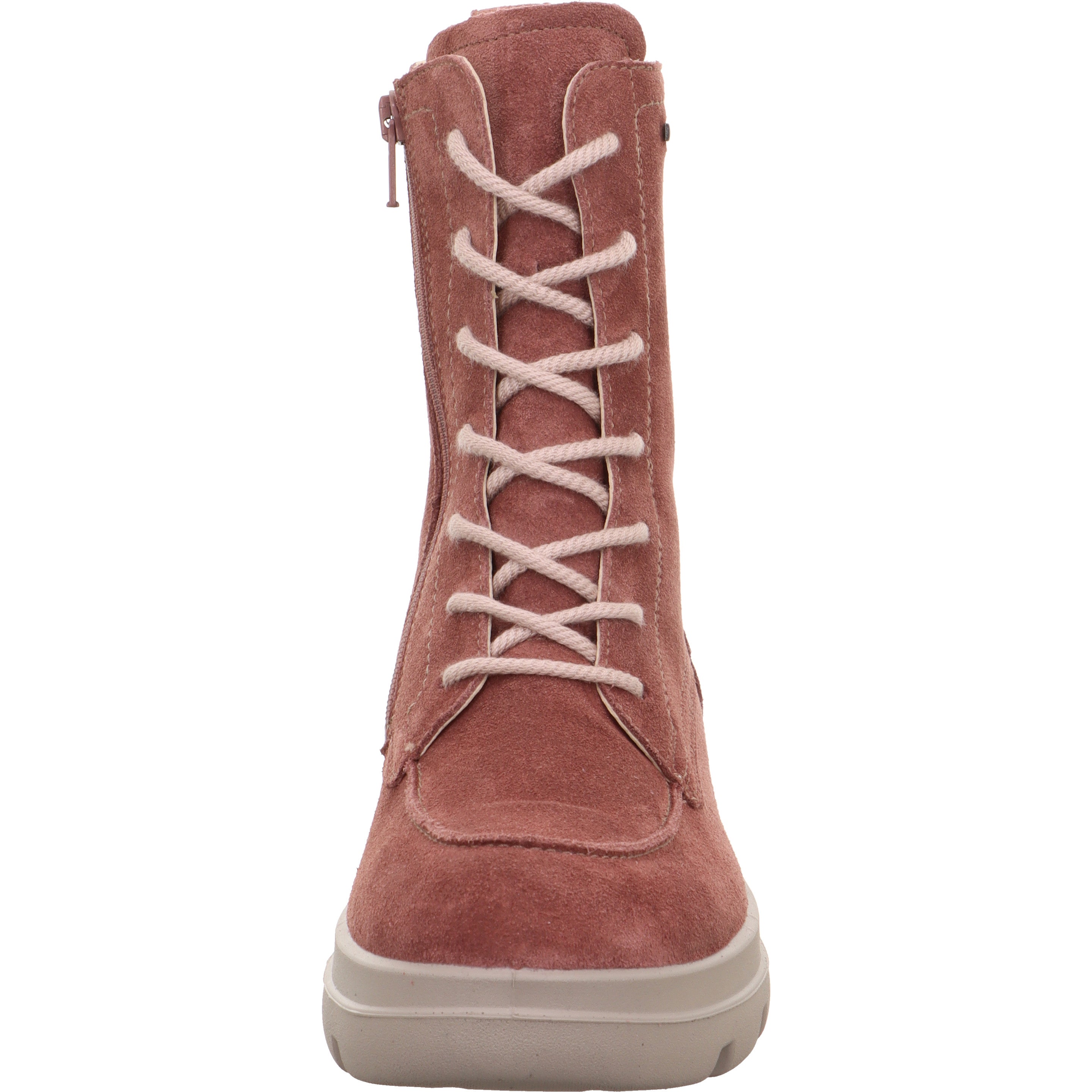 legero ANGELINA Damen  Schnürboots mit Reißverschluss - Farbe: Fawn - Größe: 5