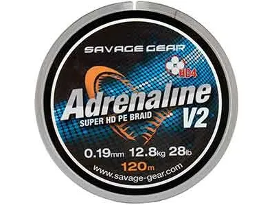 SG HD4 Adrenaline V2 120m 0.10mm 13lbs 6kg Grey