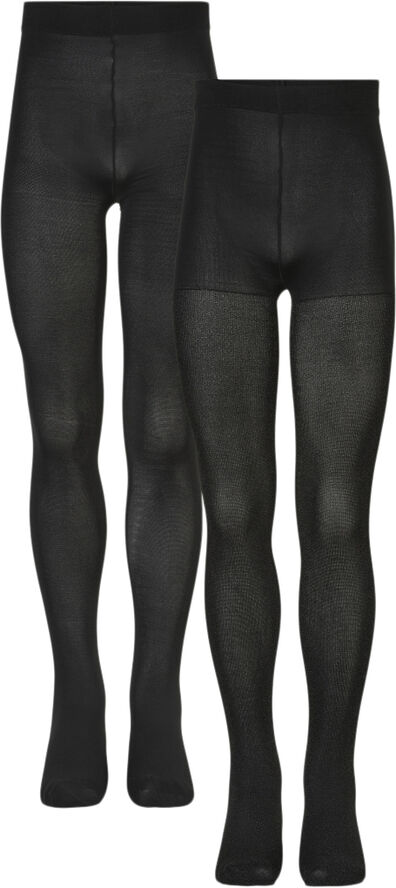 The New 2-PACK TIGHTS GLITTER/SOLID NOOS Sort
