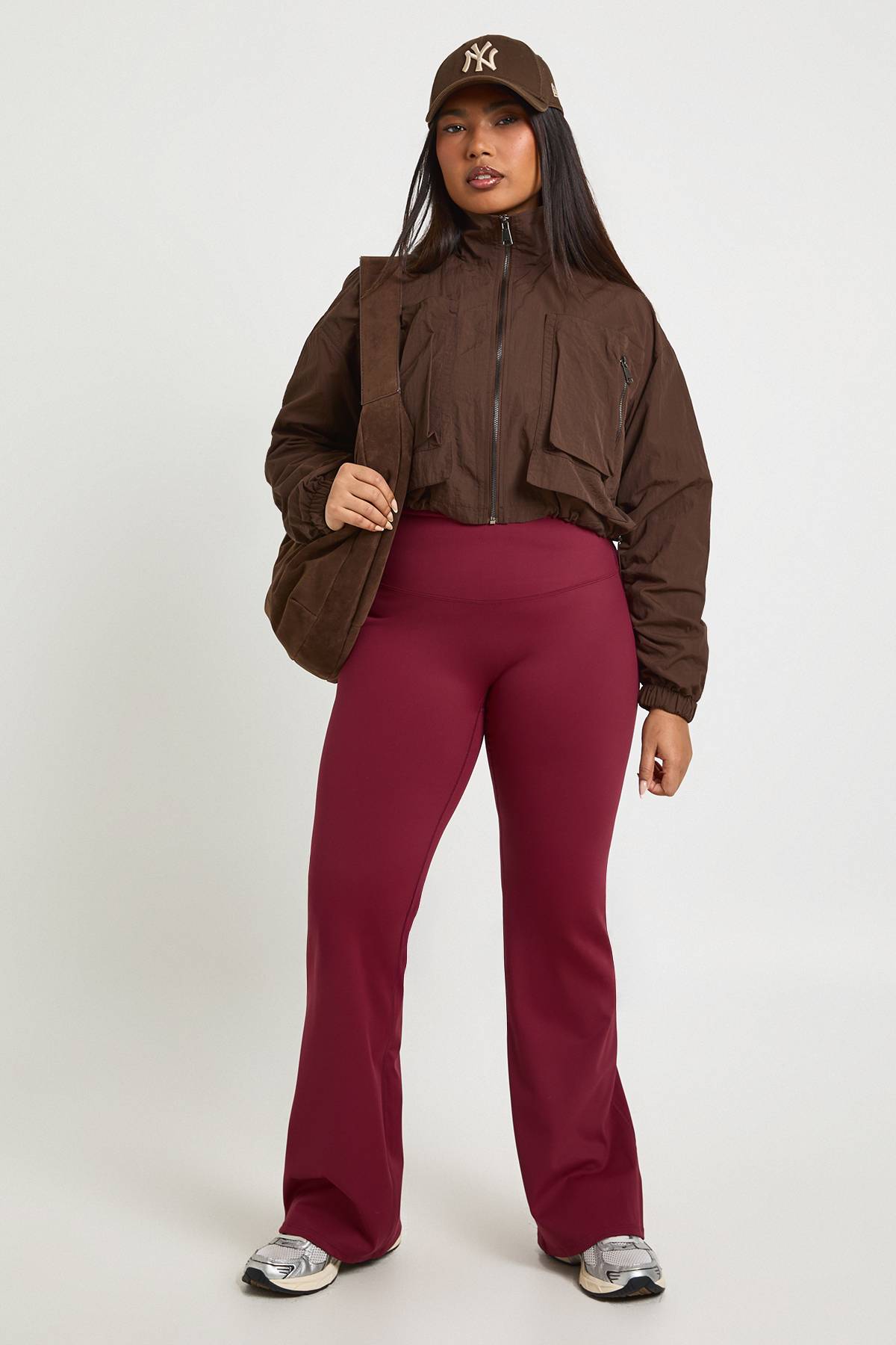 boohoo Plus legging évasé à taille haute ultra doux